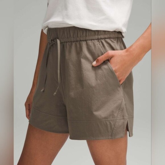 Lululemon Cinchable Waist High Rise Woven Shorts 3.5" Nomad Womens XXS - Picture 3 of 8